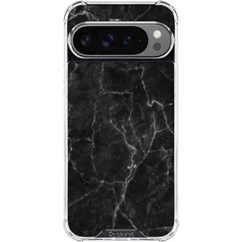 Black Marble Google Pixel 10 Pro XL Clear Case